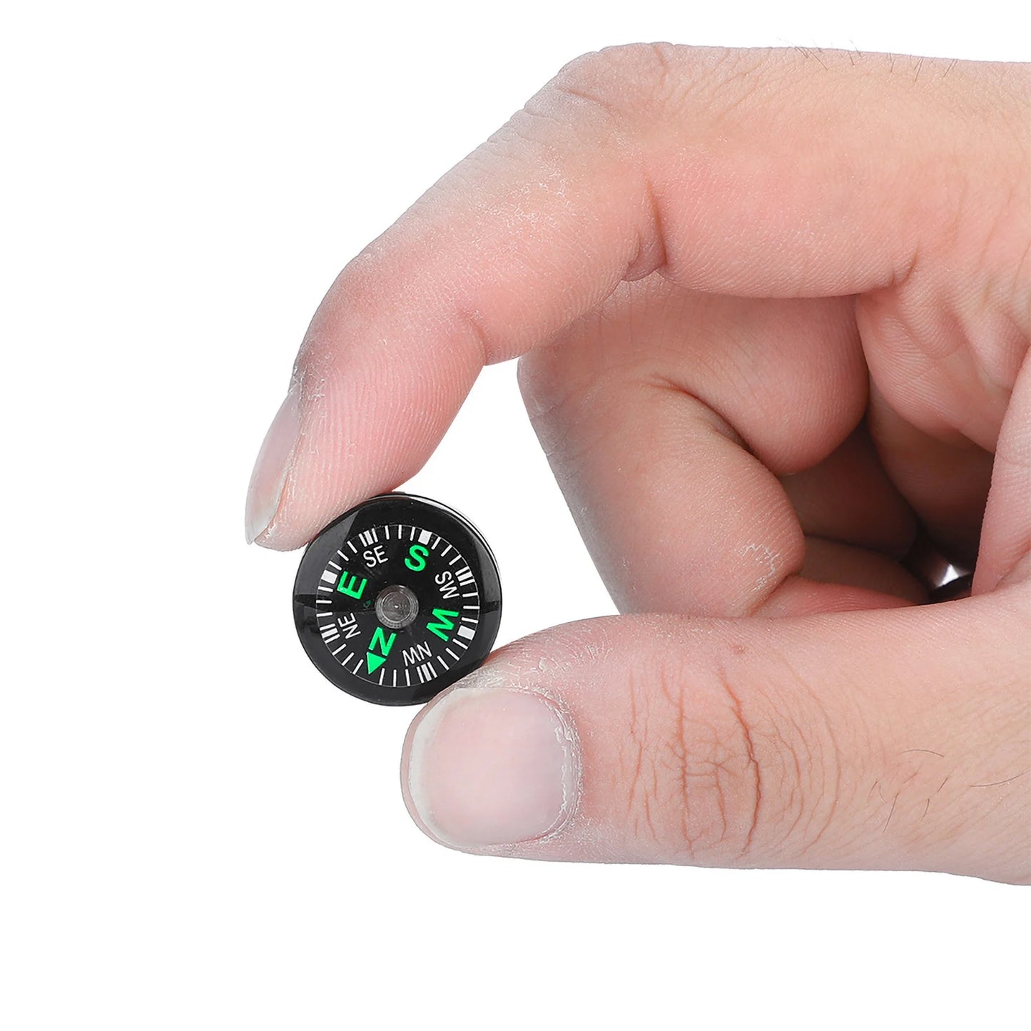 12PCS Micro Survival Compasses β Pocket-Sized 20mm for Outdoor Adventures & EDC Kits
