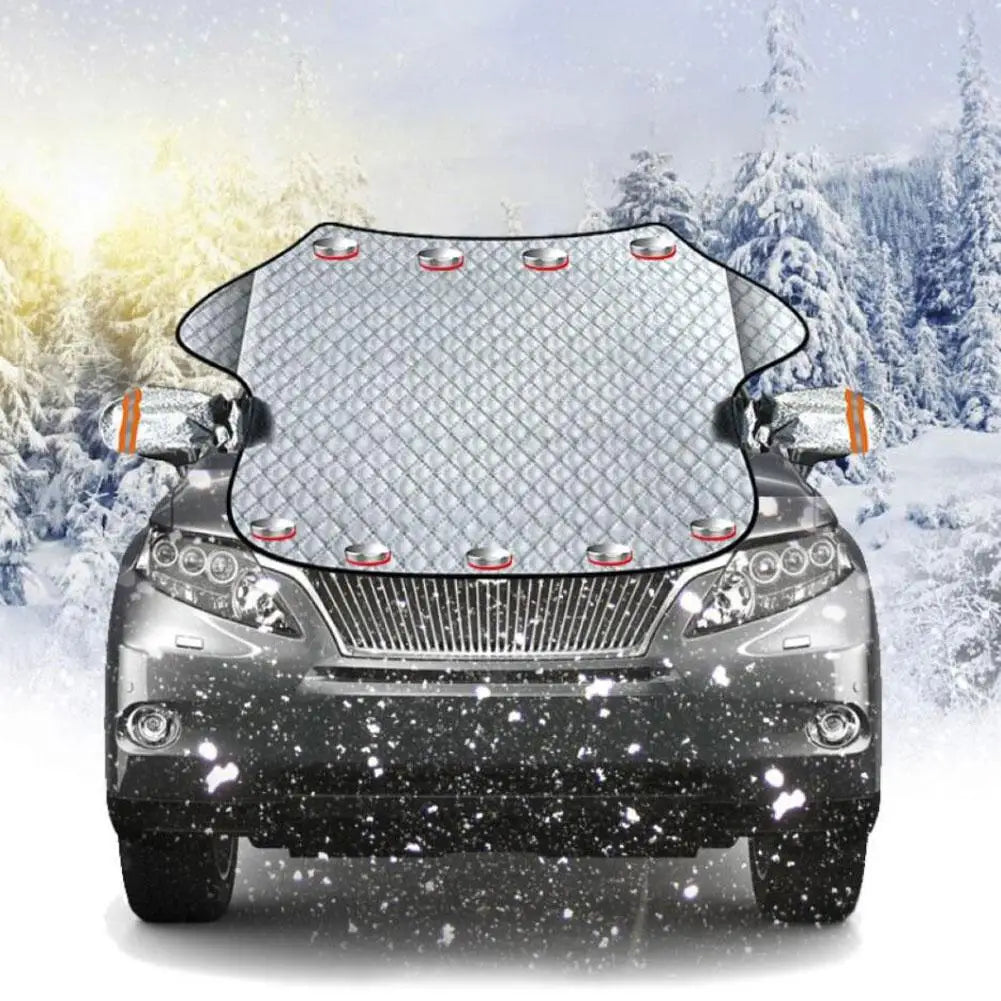 Car Windscreen Frost Cover Snow Magnetic Cover Windshield With Two Mirror Covers.