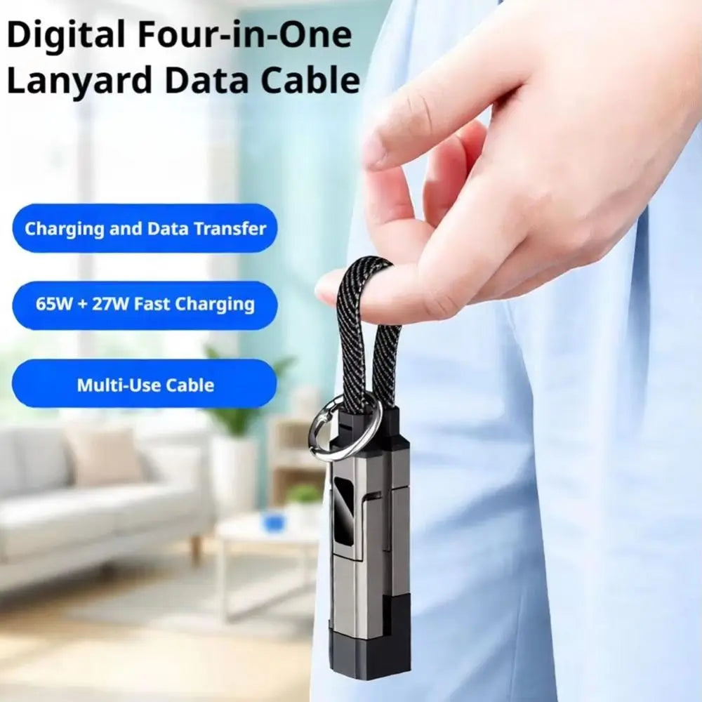 PowerMeter 65W 4-in-1 Keychain Cable