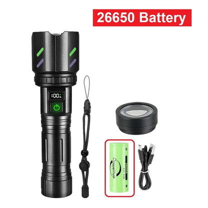 2025 Tactical LED Flashlight – Extreme Power, Built for Any Situation