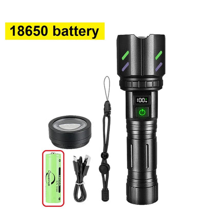 2025 Tactical LED Flashlight – Extreme Power, Built for Any Situation