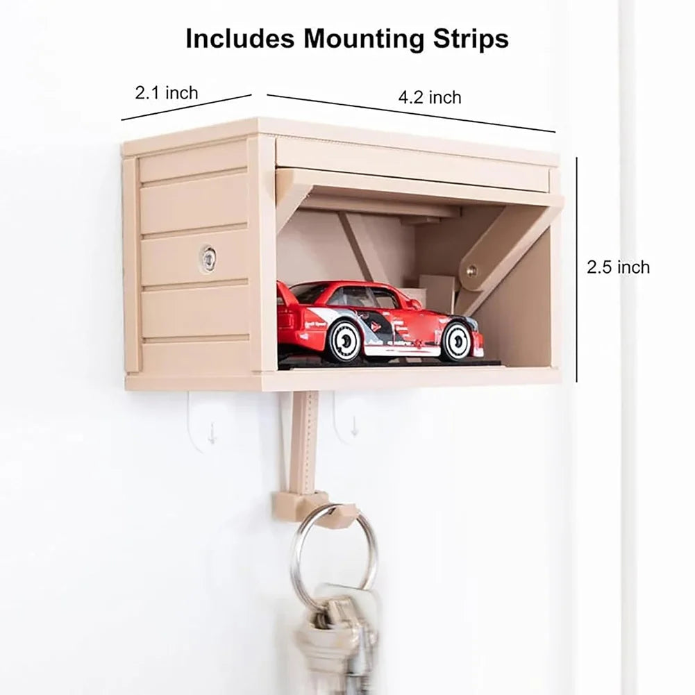 Car Key Fob Holder with Opening Door Garage