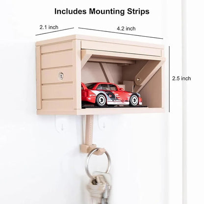 Car Key Fob Holder with Opening Door Garage