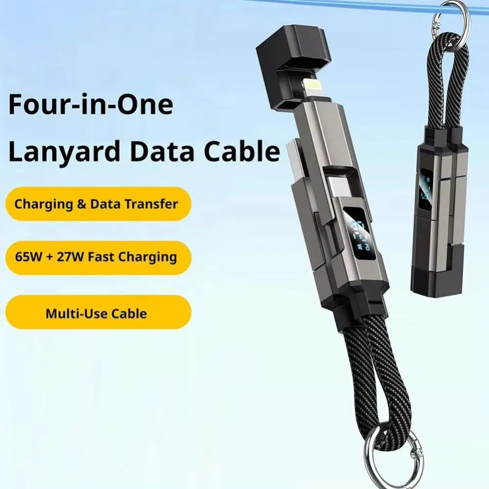 PowerMeter 65W 4-in-1 Keychain Cable