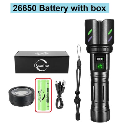 2025 Tactical LED Flashlight – Extreme Power, Built for Any Situation