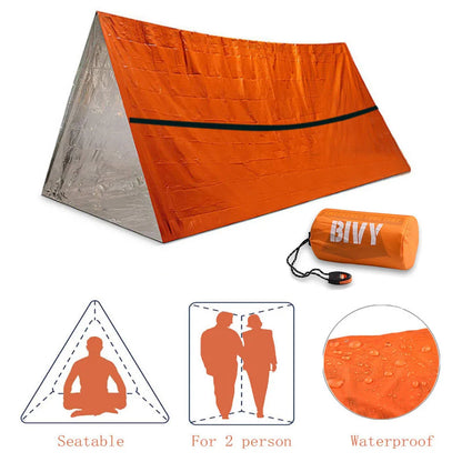 Ultimate Emergency Shelter Kit – Compact, Waterproof & Built for 2-Person Survival