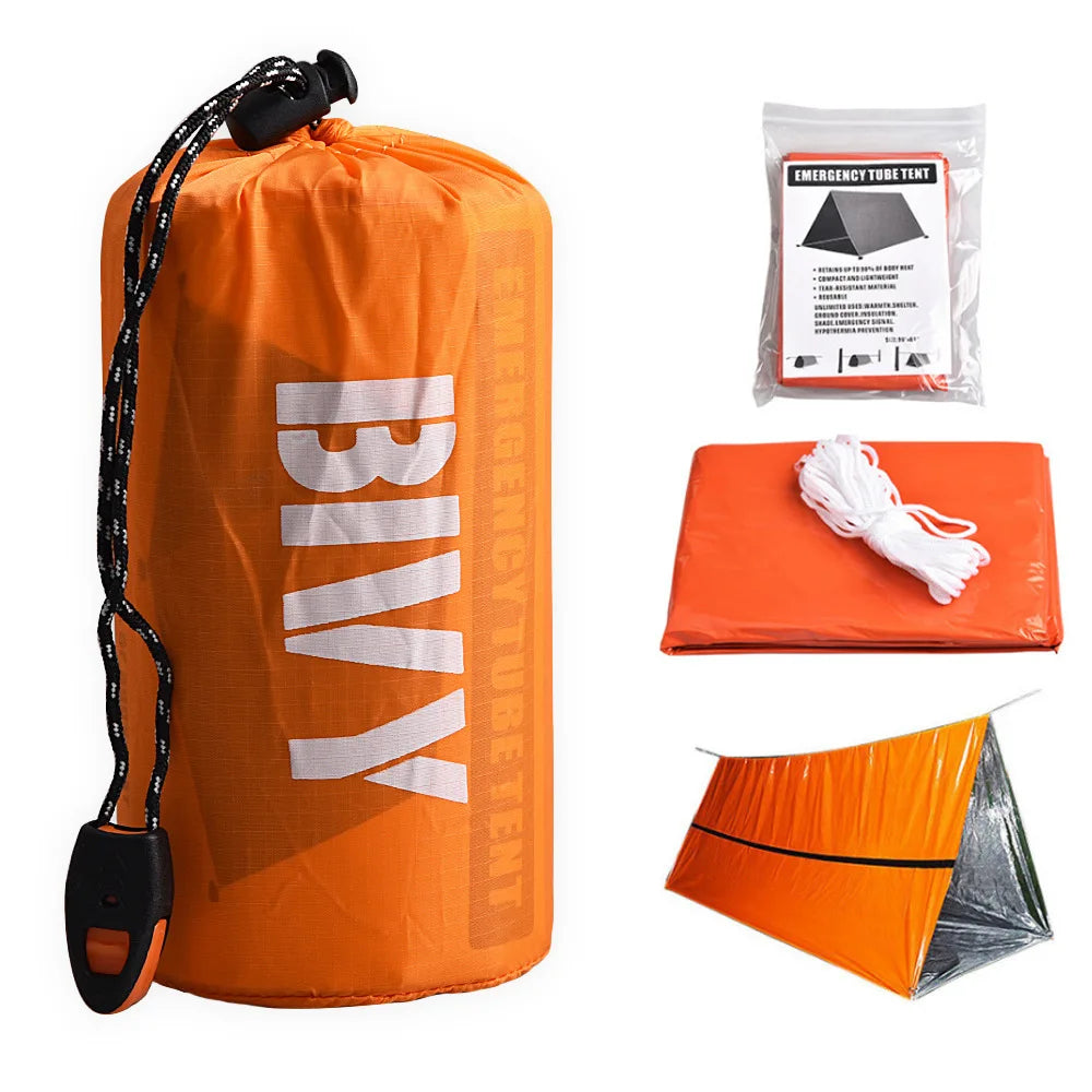 Ultimate Emergency Shelter Kit – Compact, Waterproof & Built for 2-Person Survival