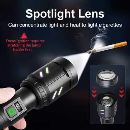2025 Tactical LED Flashlight – Extreme Power, Built for Any Situation