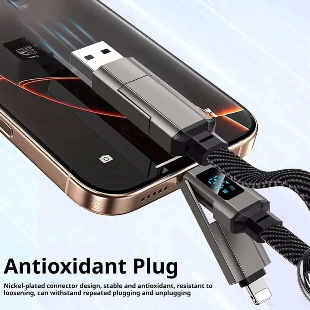 PowerMeter 65W 4-in-1 Keychain Cable