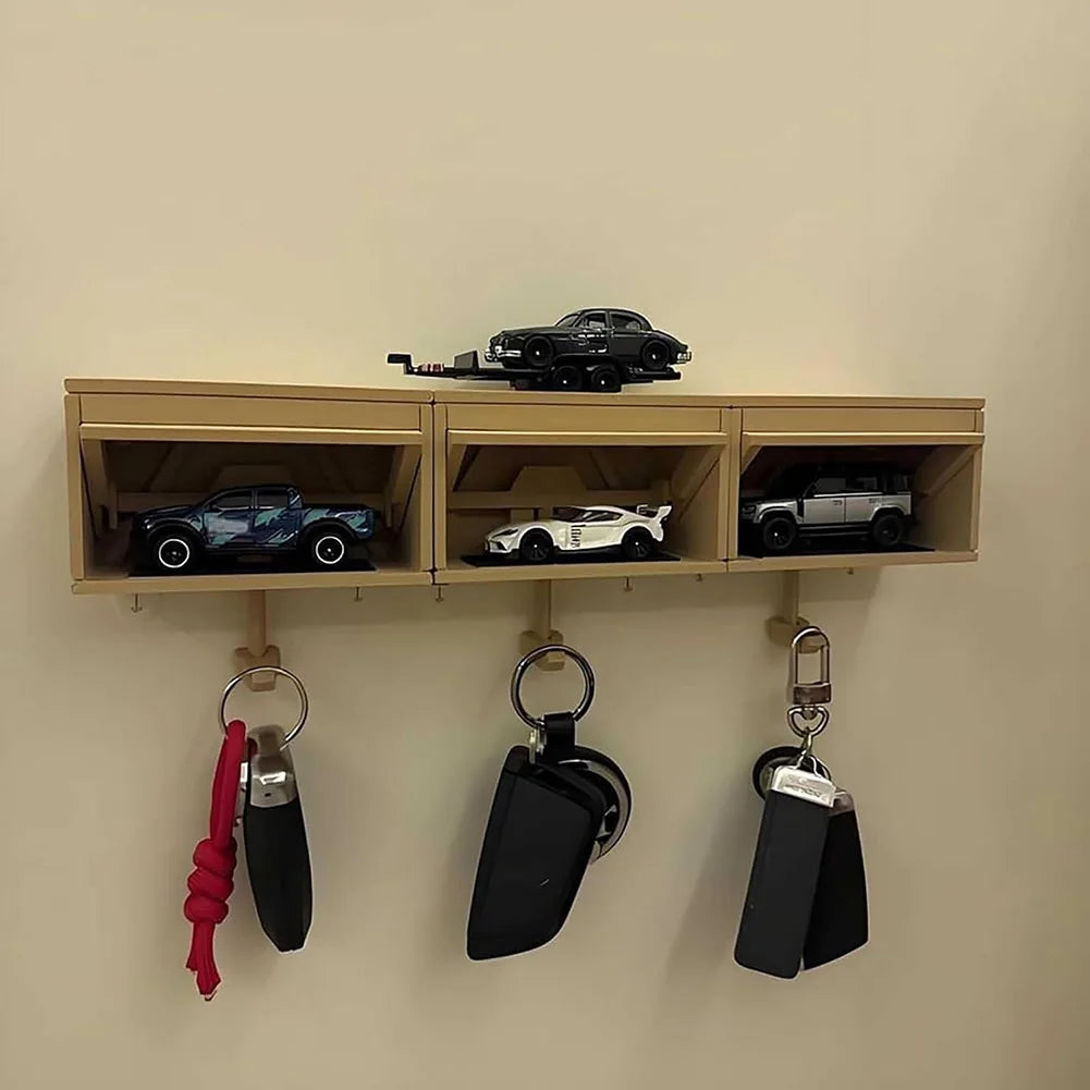 Car Key Fob Holder with Opening Door Garage