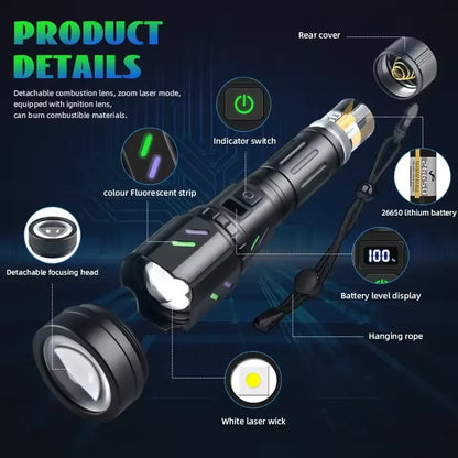 2025 Tactical LED Flashlight – Extreme Power, Built for Any Situation