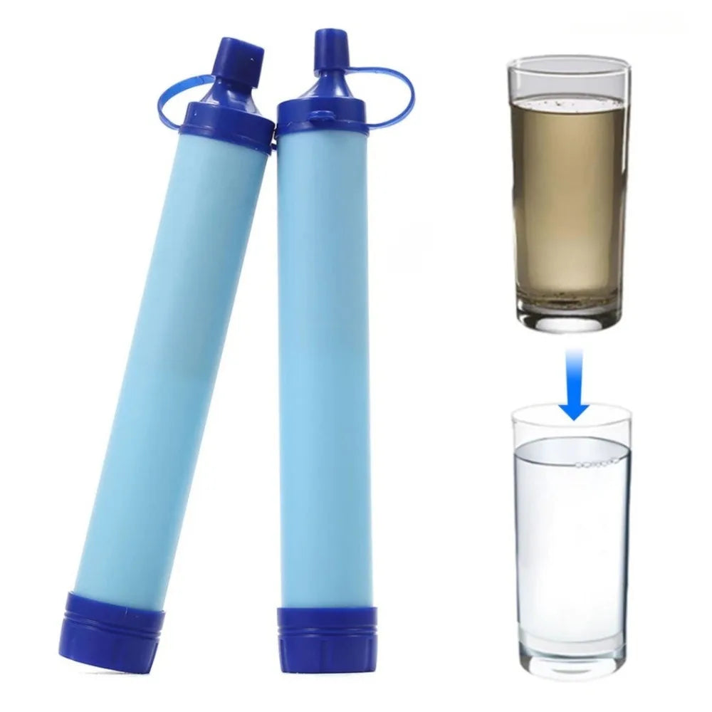 Emergency Water Filter Straw – Direct-Drink Survival Gear for Camping & Outdoor Use