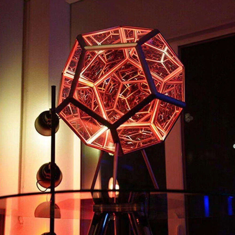 LED Night Light 3D Art Cool Infinite  Atmosphere Lamp for Home Office Desk Decoration