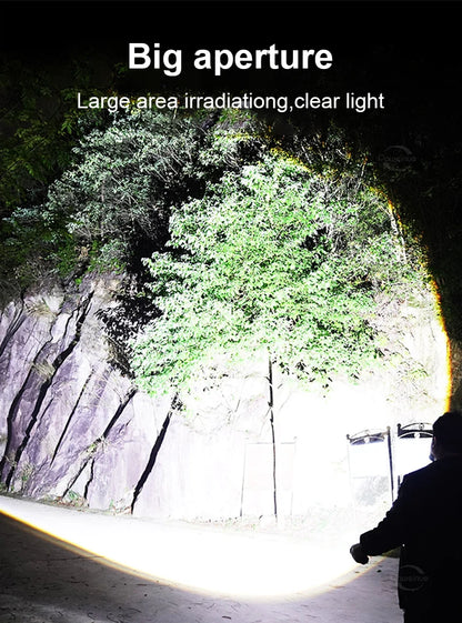2025 Tactical LED Flashlight – Extreme Power, Built for Any Situation