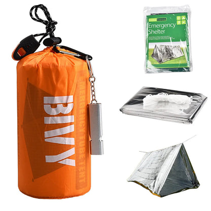 Ultimate Emergency Shelter Kit – Compact, Waterproof & Built for 2-Person Survival