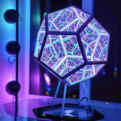 LED Night Light 3D Art Cool Infinite  Atmosphere Lamp for Home Office Desk Decoration