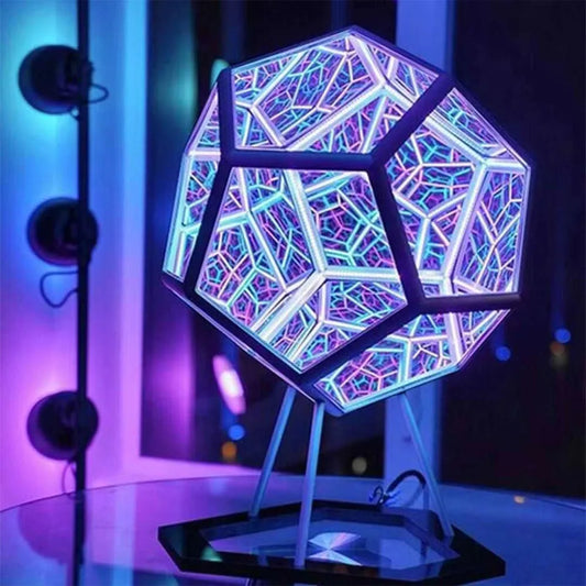 LED Night Light 3D Art Cool Infinite  Atmosphere Lamp for Home Office Desk Decoration