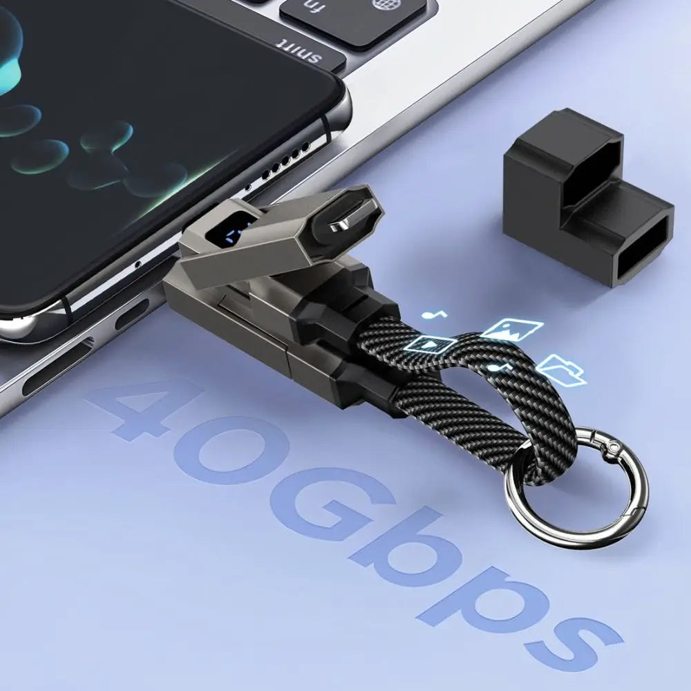 PowerMeter 65W 4-in-1 Keychain Cable