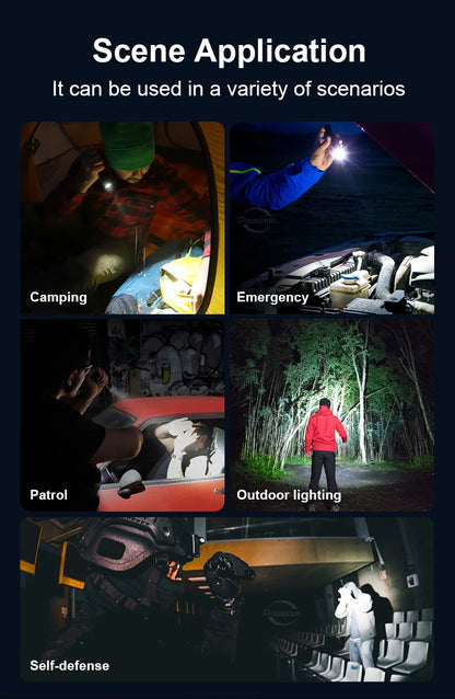 2025 Tactical LED Flashlight – Extreme Power, Built for Any Situation