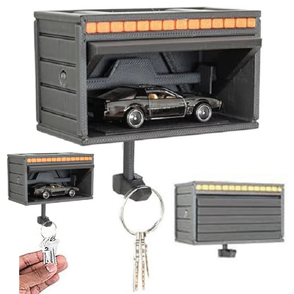 Car Key Fob Holder with Opening Door Garage